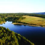 Lac de Naussac vue du ciel