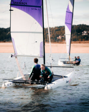 apprendre le catamaran en lozere