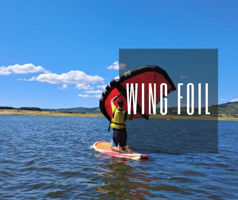 stage de wing foil en lozère