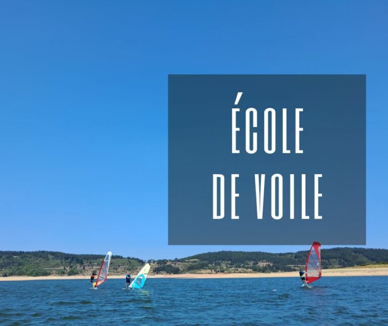 nouvelle section école de voile à langogne sur le lac de naussac