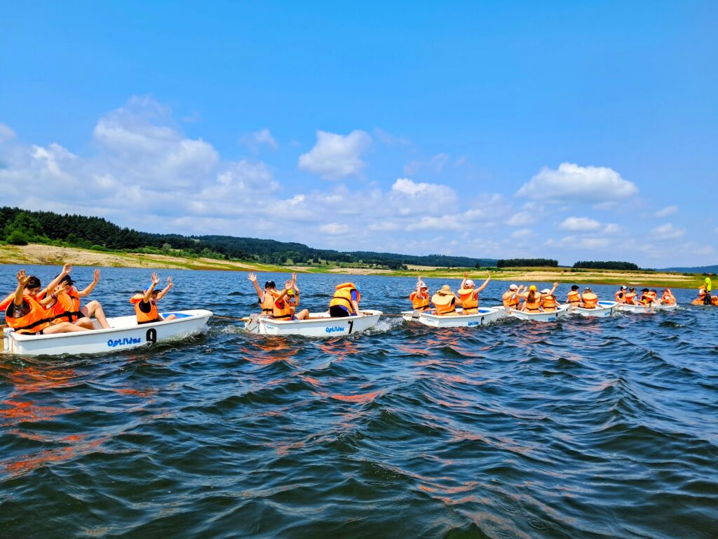 Sortie en optimist en Lozère