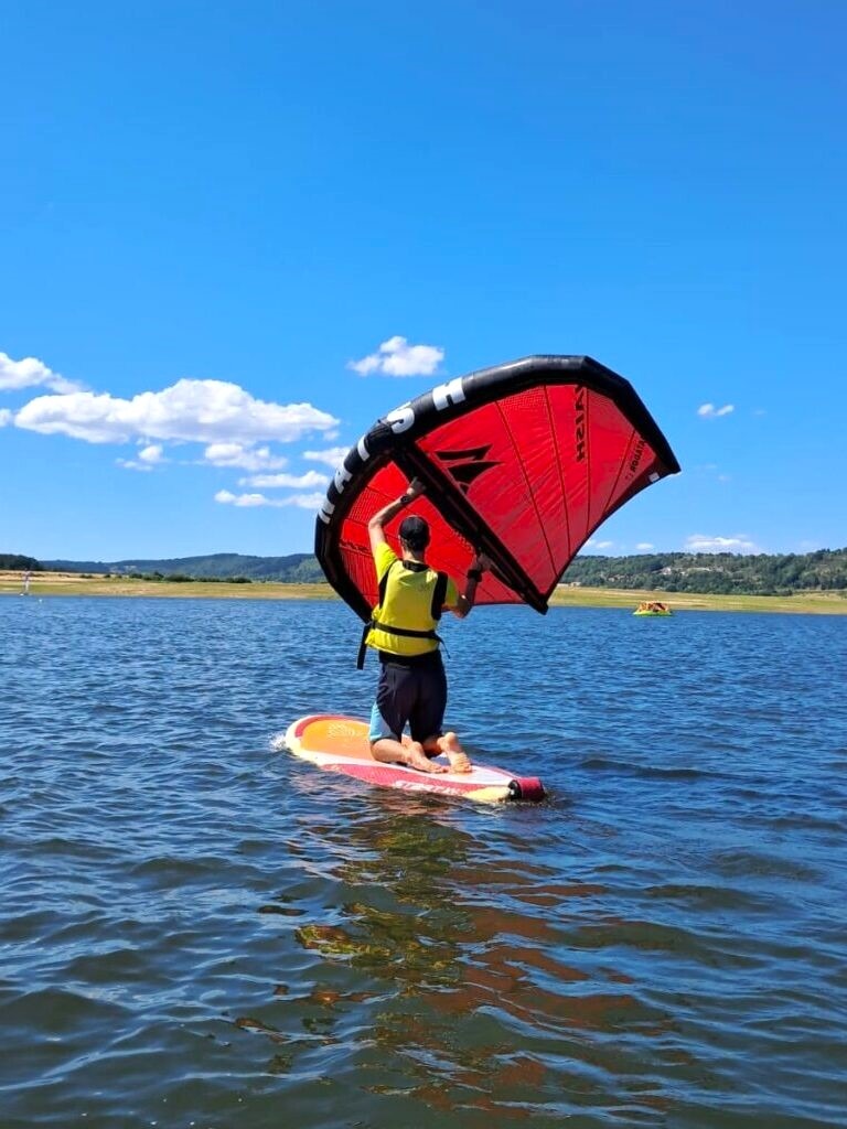 wingfoil en Lozère